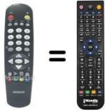 Replacement remote control Hitachi CP 2976 TAN