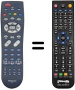 Replacement remote control Hitachi CL 55 WP 910 TAN