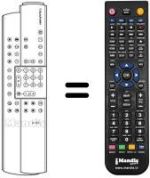 Télécommande équivalente Blaupunkt IS 63-40 VT
