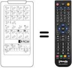 Replacement remote control Radiomarelli JUPITER X322 P