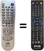 Mando a distancia equivalente JVC HR-J780