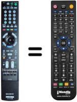 Mando a distancia equivalente Sony KDL-46 X2000 AEP
