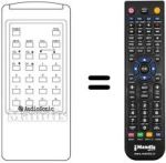 Télécommande équivalente Audiosonic KT 8347