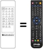 Télécommande équivalente Audiosonic KT 8349
