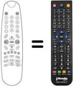 Télécommande équivalente Audiosonic KT 9273 NSTX