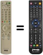 Mando a distancia equivalente Sony KV-32 FQ86 E