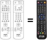 Mando a distancia equivalente Sony KV-32 DS65U