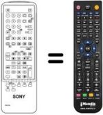 Mando a distancia equivalente Sony KV-X 2530 BMK