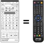 Mando a distancia equivalente Sony KV-C 2530 B