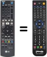 Mando a distancia equivalente LG RHT-599 H