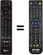 Télécommande équivalente MKJ40653831