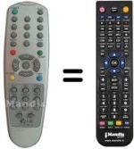 Mando a distancia equivalente LG 6710V00061M