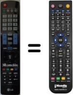 Télécommande équivalente AKB72914271