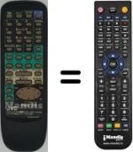 Mando a distancia equivalente JVC HR-J648