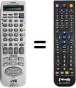 Mando a distancia equivalente JVC HR-S9700