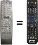 Replacement remote control JQ REMCON476