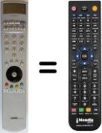 Télécommande équivalente Loewe CREDO 7570 ZP