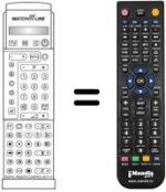 Télécommande équivalente Aristona 28 PW 962 B
