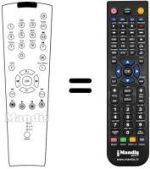 Mando a distancia equivalente Grundig PLANAVISION 42 PW 110-8610 TOP