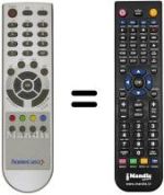 Télécommande équivalente Homecast T 3010