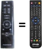 Replacement remote control Brandt MIC 100