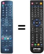 Mando a distancia equivalente LG 42 LD 428