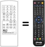 Replacement remote control XRYPTON CTV 8219