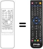 Télécommande équivalente Irradio MV 402