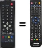 Mando a distancia equivalente NordMende N 2122 CB