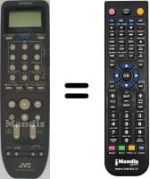 Mando a distancia equivalente JVC HR-E226