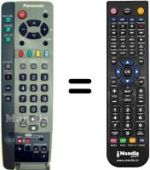 Mando a distancia equivalente Panasonic EUR 511210
