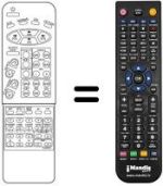 Mando a distancia equivalente Daewoo DTY 2898 TF / SC