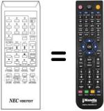 Télécommande équivalente RC-1007 E