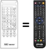 Télécommande équivalente RC-1008 E VIDEOTEXT