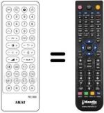 Télécommande équivalente Akai CT 2160 (ver. 2)