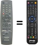 Replacement remote control RC-8VR09