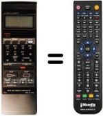 Télécommande équivalente 076200E001