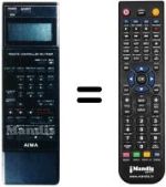 Replacement remote control RC-TF80P