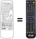 Replacement remote control RC-TFX1500Z
