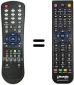 Mando a distancia equivalente RC 1055