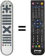 Replacement remote control Techwood LCD 3711