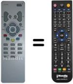 Télécommande équivalente Pathé Marconi 32 WR 100