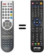 Mando a distancia equivalente RC 1167