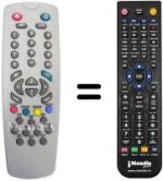 Télécommande équivalente Dual STV 365 SAS