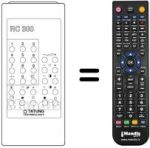 Télécommande équivalente RC 300