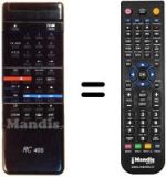 Télécommande équivalente Crosley VRP 5025
