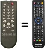 Télécommande équivalente RC 4663 / 00