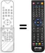 Télécommande équivalente Audiosonic KT 8342