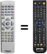 Télécommande équivalente RCT 195 DB1