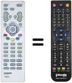 Télécommande équivalente Arc En Ciel DTI 551